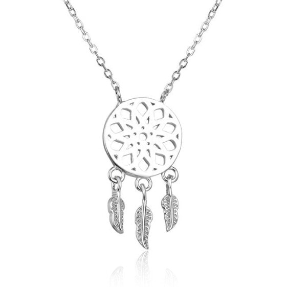 Silver necklace with dream catcher AGS1151 / 60