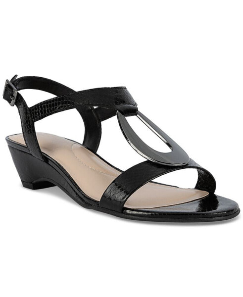 Women's Carmeyy Ornamented Strappy Wedge Sandals