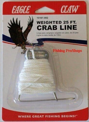 Eagle Claw ‎10161-002 Weighted 25ft Crab Throw Line