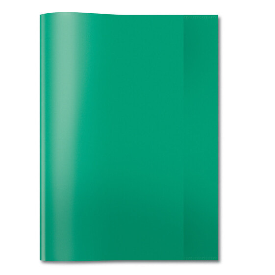 HERMA Exercise book cover PP A4 transparent/dark green - Green - Polypropylene (PP) - Man/Woman - 210 mm - 297 mm - 1 pc(s)