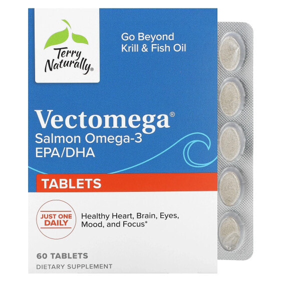 БАД Рыбий жир Омега 3, 6, 9 Terry Naturally Vectomega, 60 таблеток