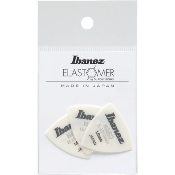 Ibanez BEL8HD10 Elastomer Triangle Guitar Pick Hard 1.0mm (3-Pack)