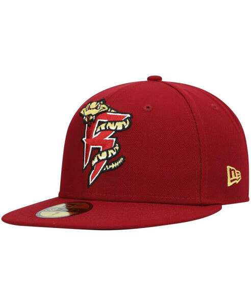 Men's Red Wisconsin Timber Rattlers Authentic Collection Team Home 59FIFTY Fitted Hat