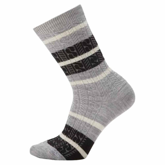 SMARTWOOL Everyday Striped Cable Crew socks