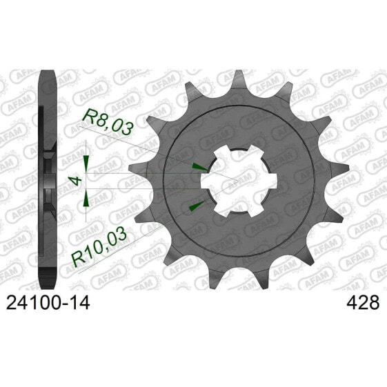 AFAM 24100 Front Sprocket