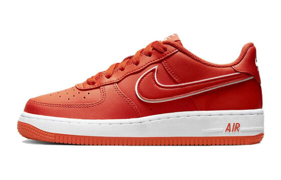 Кеды Nike Air Force 1 Low Детские GS Красно-бело-оранжевые