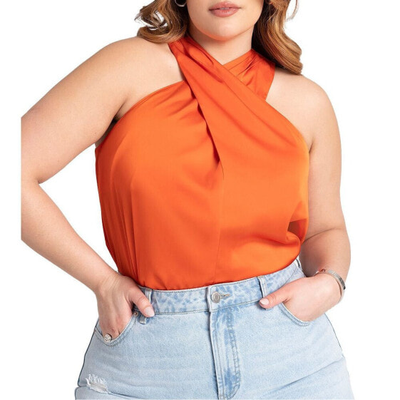 Plus Size Halter Neck Top