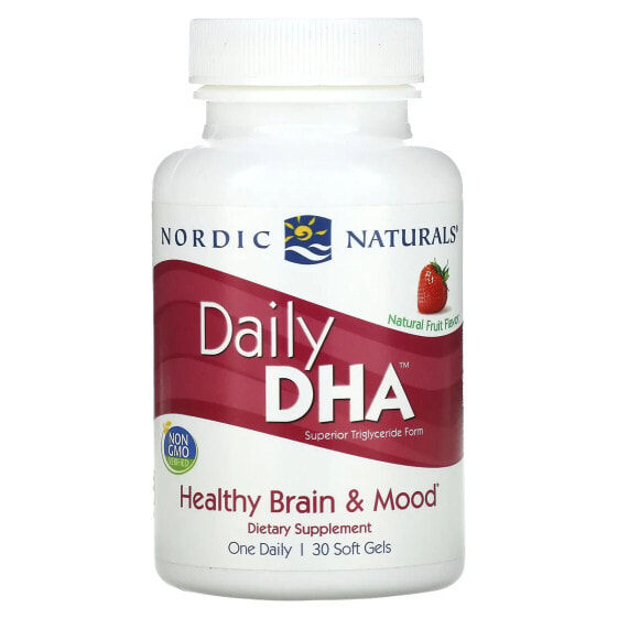 Витамин DHA ежедневно Nordic Naturals, Натуральные Фрукты, 30 мягких гелей