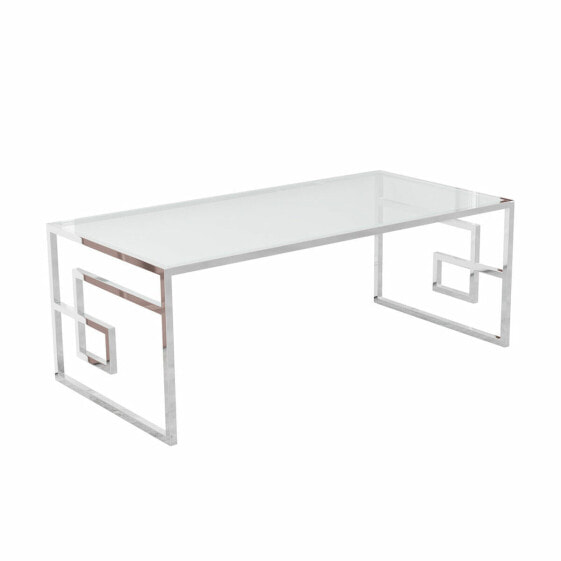 Вспомогательный стол DKD Home Decor Стеклянный Металл Серебряный (120 x 60 x 45 cm)