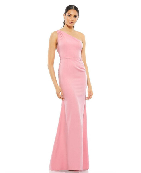 Women's Ieena One Shoulder Jersey Mermaid Gown