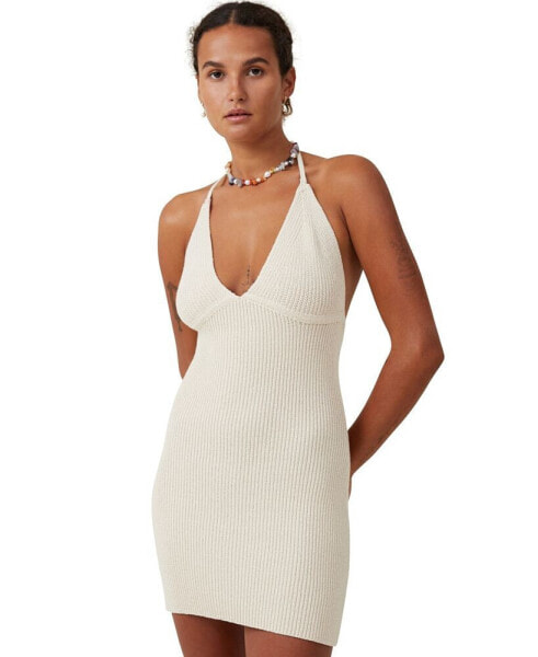 Women's Knit Halter Dress