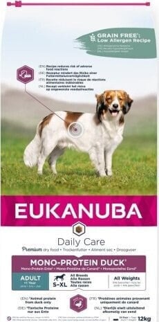 EUKANUBA Eukanuba Daily Care Adult Protien Kaczka - sucha karma dla psa 12 kg