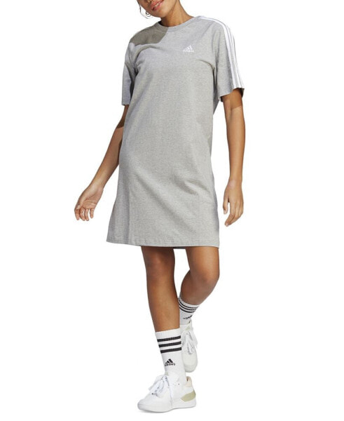 Women's Active Essentials 3-Stripes Single Jersey Boyfriend Tee Dress