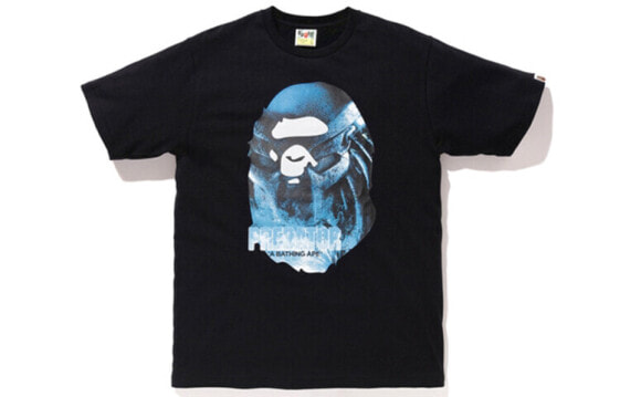 BAPE × PREDATOR Ape Head Tee 异形大猿人头短袖T恤 男女同款 送礼推荐 / Футболка BAPE PREDATOR Ape Head Tee T 1E73-110-919