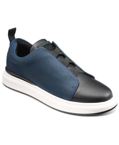 Karl Lagerfeld Men's Laceless Front Elastic Detail Sneaker