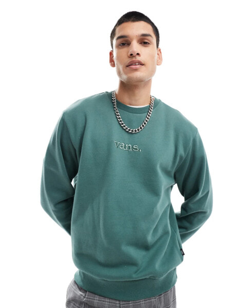 Vans essential relaxed sweatshirt in dark green