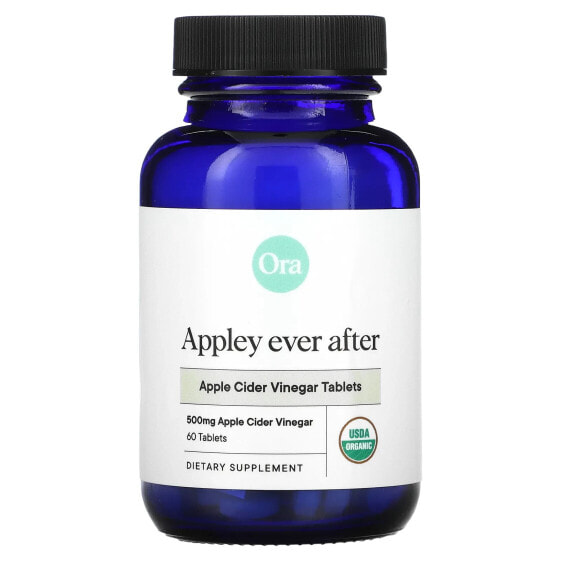 Витамины для похудения ORA Apple Cider Vinegar 500 мг, 60 таблеток