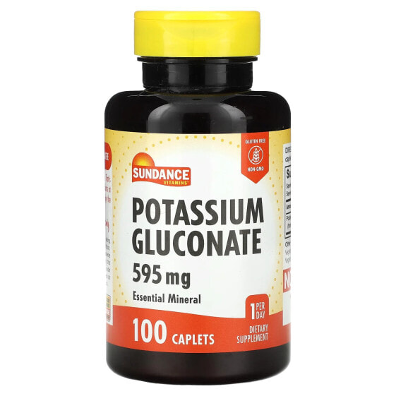 Potassium Gluconate, 595 mg, 100 Caplets