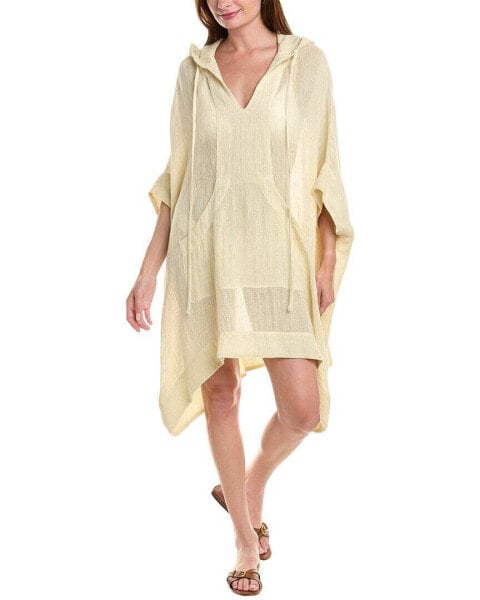 Lisa Marie Fernandez Hooded Linen-Blend Poncho Women's