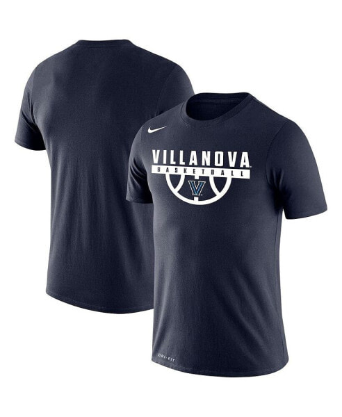 Men's Navy Villanova Wildcats Basketball Drop Legend Performance T-shirt