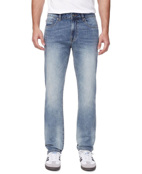Buffalo Men's Straight Six Sanded and Contrasted Jeans