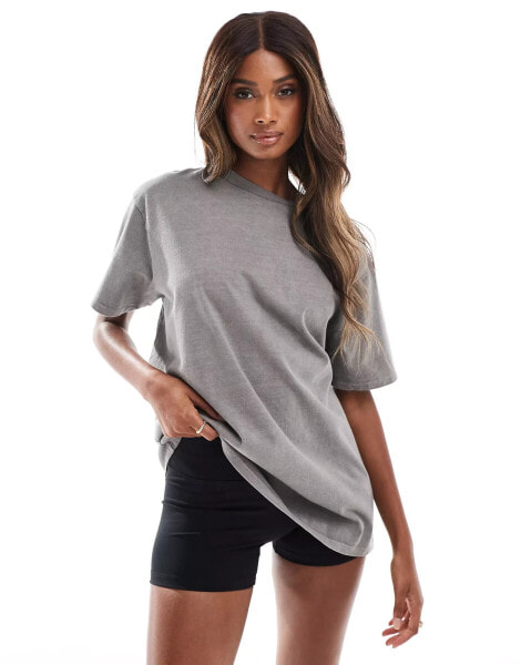 ASOS 4505 Icon oversized t-shirt with quick dry in washed grey