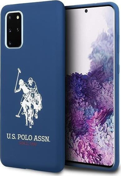 Чехол для смартфона U.S. Polo Assn. Samsung Galaxy S20+ G985 гранатовый/темно-синий Silicone Collection