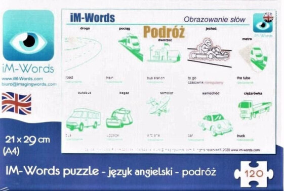 iM-Words Puzzle 120 Angielski - Podróż