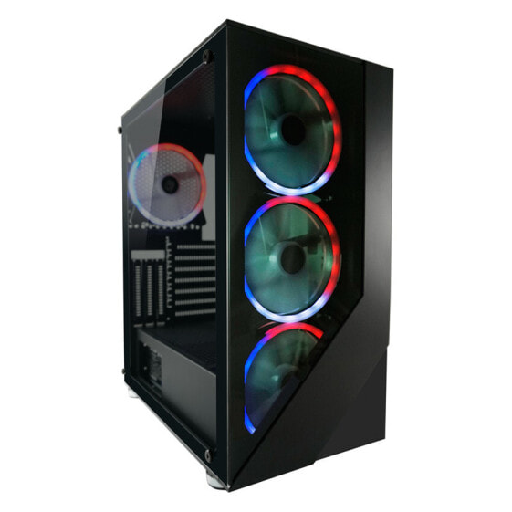 LC-Power Gaming 803B - Midi Tower - PC - Black - ATX - micro ATX - Mini-ITX - Metal - Tempered glass - Plastic - Gaming