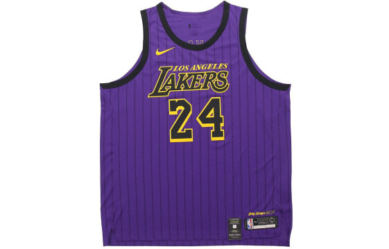 Майка баскетбольная Nike NBA Jersey Kobe Bryant Лейкерс 24 номер 18-19 сезон городское ограничение AU игрок версия фиолетовая 164- какется-даас Nike NBA AV3696-505