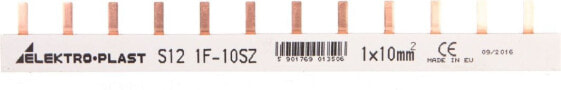 Шина электрическая PIN 3P 10мм2 63A 9 контактов IZS10/3F/9 (45.219) Elektro-Plast