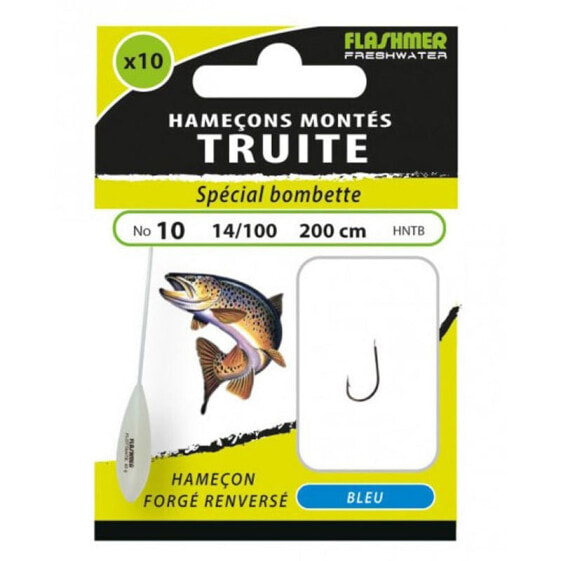 FLASHMER Trout Float Tied Hook 0.140 mm