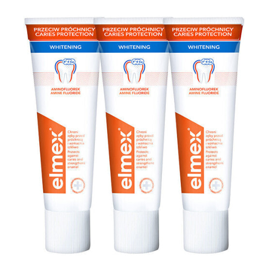 Зубная паста отбеливающая ELMEX Caries Protection Whitening 3 x 75 мл