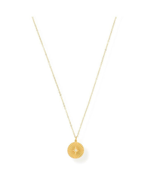 Ellie Vail rue Sunburst Disc Necklace