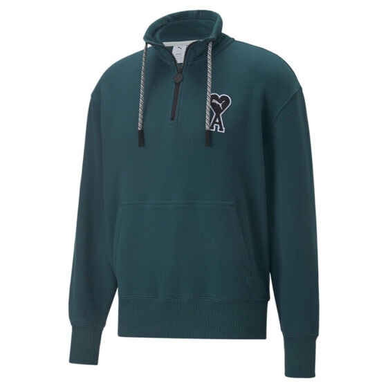 Puma Ami X Half Zip Sweatshirt Mens Size S 53599324