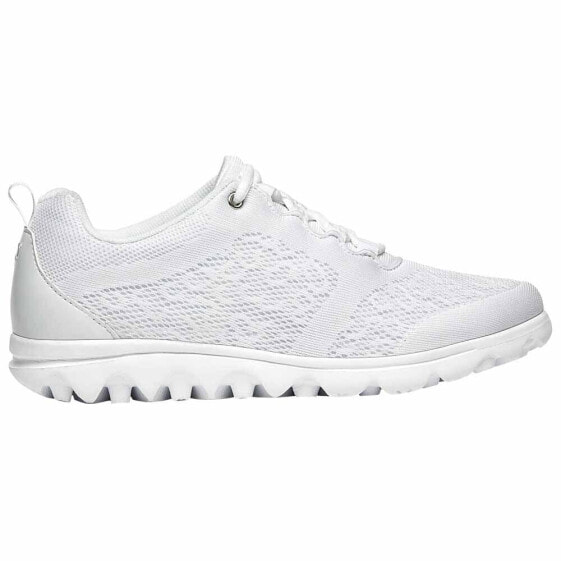 Propet Travelactiv Walking Womens White Sneakers Athletic Shoes W5102-W