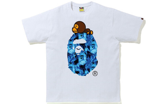 Футболка мужская A Bathing Ape Flame Milo On Big Ape Tee