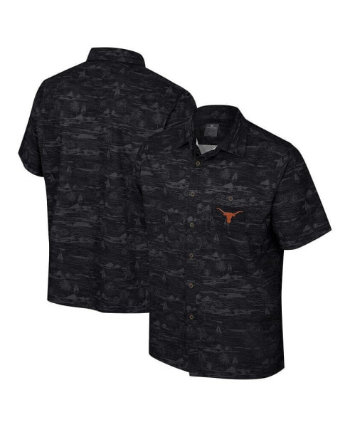 Men's Black Texas Longhorns Ozark Button-Up Shirt