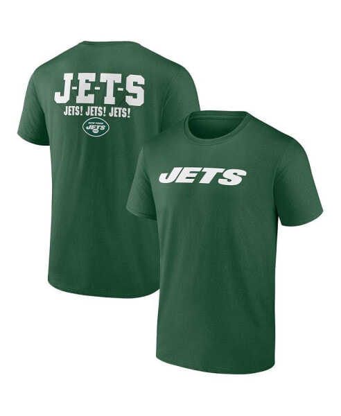Men's Green New York Jets Big and Tall Two-Sided T-shirt