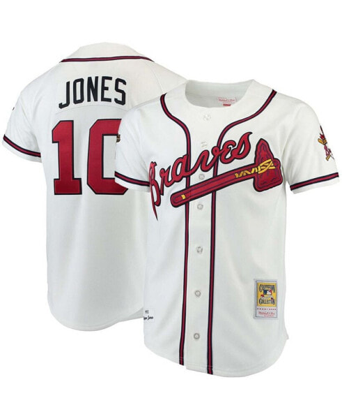 Men's Chipper Jones White Atlanta Braves Authentic Jersey