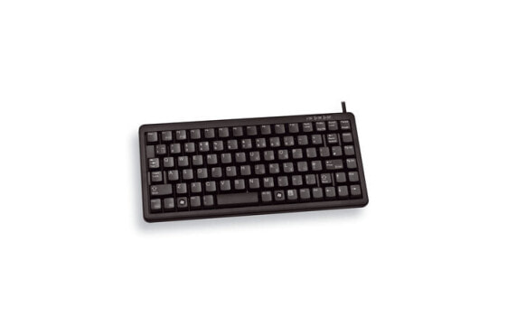 Cherry Slim Line COMPACT-KEYBOARD G84-4100 - Keyboard - 86 keys QWERTY - Black