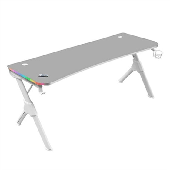 Письменный стол Mars Gaming MGDXLRGBW LED RGB Белый Сталь 160 x 60 cm