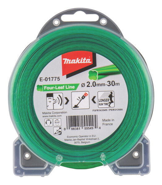 Леска для триммера Makita E-01775 Brush Cutter Line Green 30m 1pc