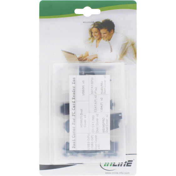 InLine Dust Cover Set for Front Panel and Card Reader - 30pcs.