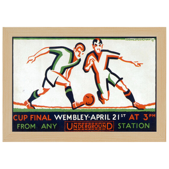 Bilderrahmen Poster 1927 Cup Final