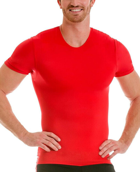 Men's Big & Tall Compression Activewear Short Sleeve Crewneck T-shirt