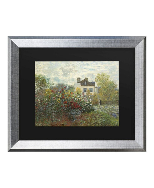 Claude Monet The Artist's Garden in Argenteuil Matted Framed Art - 27" x 33"