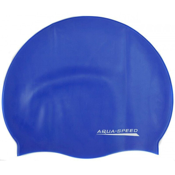 Шапочка для плавания Aqua Speed MONO синяя 24 111