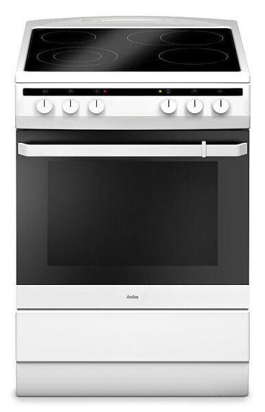 Amica SHC 11642 W - Freestanding cooker - White - Rotary - Front - Enamel - Bottom