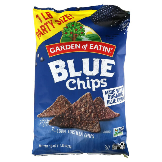 Blue Corn Tortilla Chips, 16 oz (453 g)